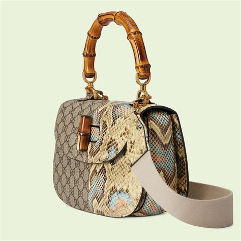 gucci bamboo bag in pitone|borsa gucci bamboo.